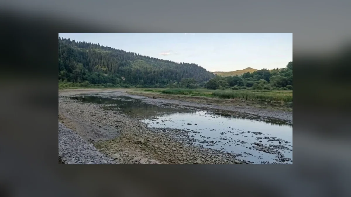 На річках Львівщини фіксують падіння рівня води нижче багаторічних мінімумів